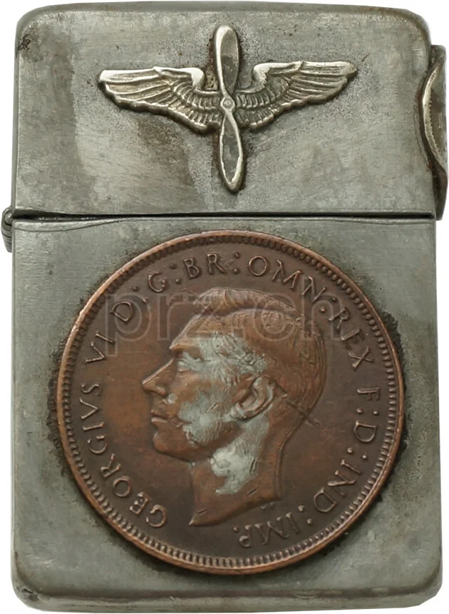 U.S. Army Air Force – Coins, Vorderseite U.S. Army Air Force – Coins, Modell four barrel hinge, flat bottom, Jahr 1942 - 43, Vorderseite