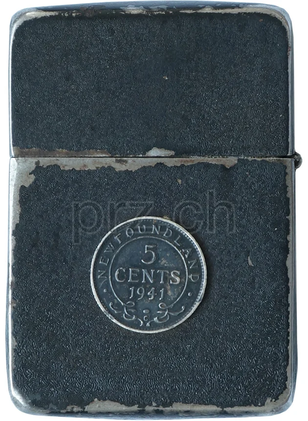 Newfoundland, Modell four barrel hinge, round bottom, Jahr 1942 - 43, Ansicht 1