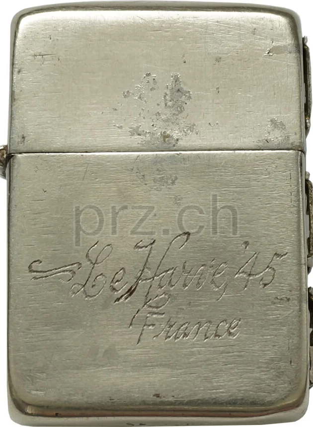 U.S. Army Nurse Corps – Le Havre, Modell three barrel hinge, round bottom, Jahr 1943 - 45, Ansicht 2