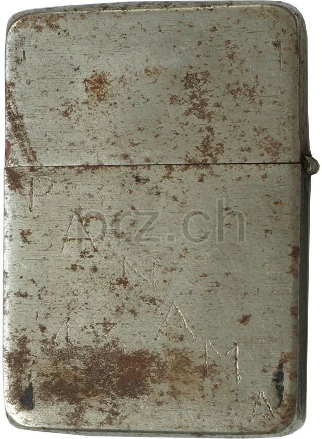 Panama – W B, Modell four barrel hinge, flat bottom, Jahr 1942 - 43, Ansicht 1
