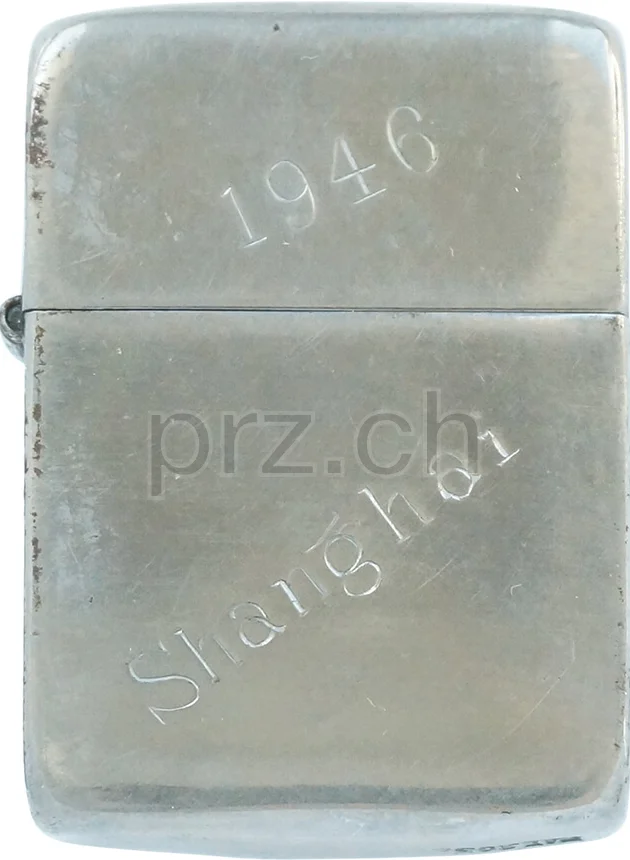 China – Shanghai, Vorderseite China – Shanghai, Modell three barrel hinge, round bottom, Jahr 1943 - 45, Vorderseite