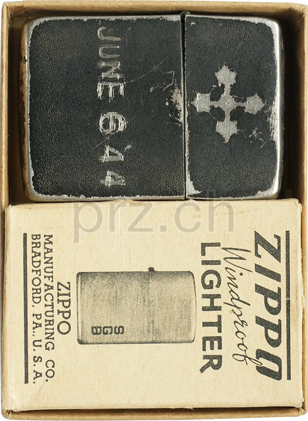 U.S. 4th Infantry Division – «Ivy», Ansicht 4 U.S. 4th Infantry Division – «Ivy», Modell four barrel hinge, flat bottom, Jahr 1942 - 43, Ansicht 4