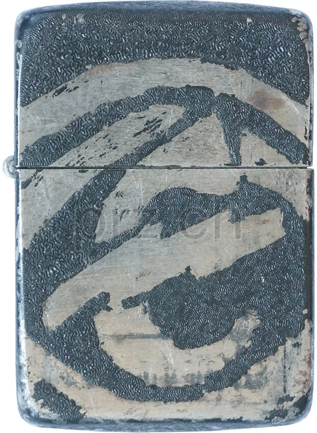 U.S. 14th Constabulary Regiment – Elmer Michaels, Modell three barrel hinge, round bottom, Jahr 1943 - 45, Vorderseite