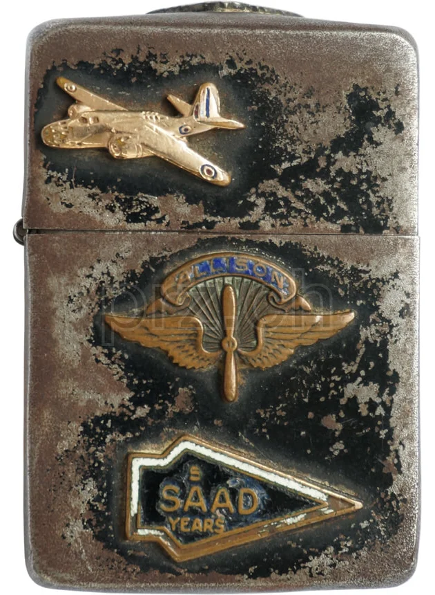 U.S. Army Air Force – «Saint Christopher», Modell four barrel hinge, flat bottom, Jahr 1942 - 43, Rückseite