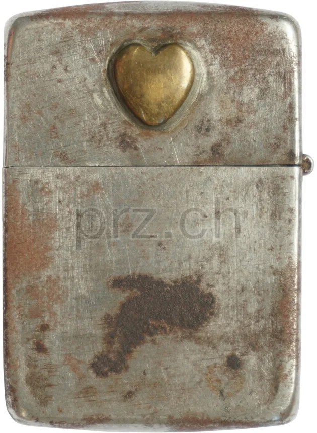 Self Applied – Hearts, Modell three barrel hinge, flat bottom, Jahr 1943 - 45, Rückseite