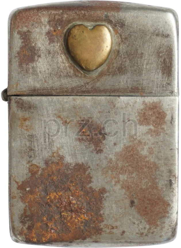 Self Applied – Hearts, Modell three barrel hinge, flat bottom, Jahr 1943 - 45, Vorderseite