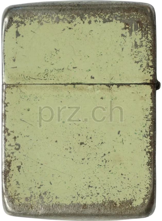 Light Green Finish, Vorderseite Light Green Finish, Modell three barrel hinge, round bottom, Jahr 1943 - 45, Vorderseite
