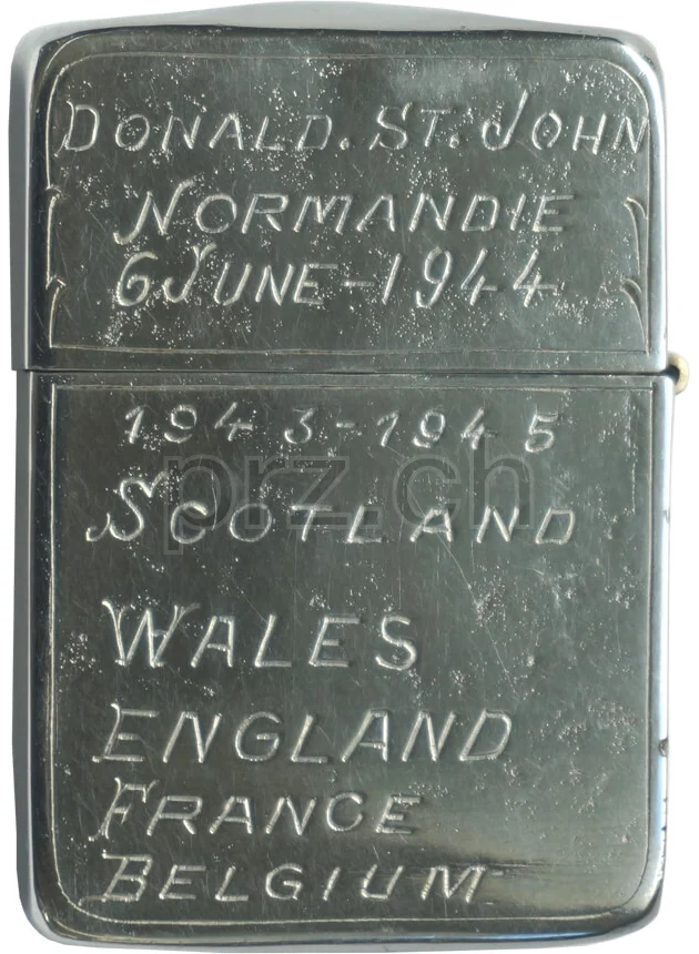 Normandie 6. June 1944 – Donald St. John, Modell five barrel hinge (fixed after war), round bottom, Jahr 1943 - 45, Ansicht 1