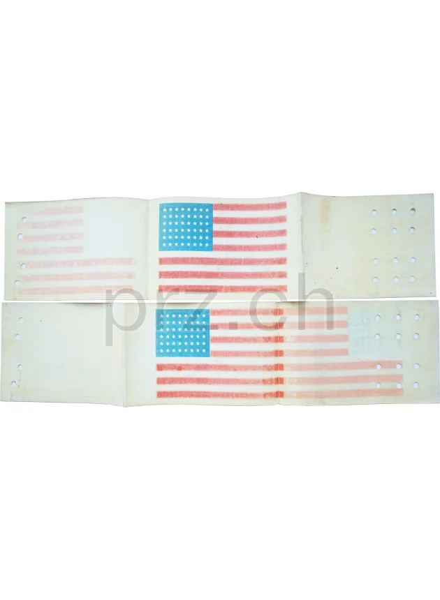 D-Day Arm Flag – Sgt. Floyd D. Fletcher, 82nd Airborne Division, Vorderseite D-Day Arm Flag – Sgt. Floyd D. Fletcher, 82nd Airborne Division, Modell Airborne «CL», Jahr 1943 - 44, Vorderseite