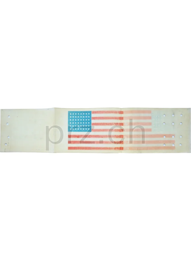 D-Day Arm Flag – Sgt. Floyd D. Fletcher, 82nd Airborne Division, Vorderseite D-Day Arm Flag – Sgt. Floyd D. Fletcher, 82nd Airborne Division, Modell Airborne «CL», Jahr 1943 - 44, Vorderseite