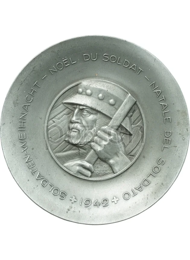 Ashtray – Soldier Christmas, Modell Metal, Jahr 1942, Ansicht 1