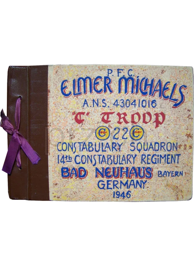 U.S. 14th Constabulary Regiment – Elmer Michaels, Modell three barrel hinge, round bottom, Jahr 1943 - 45, Ansicht 3