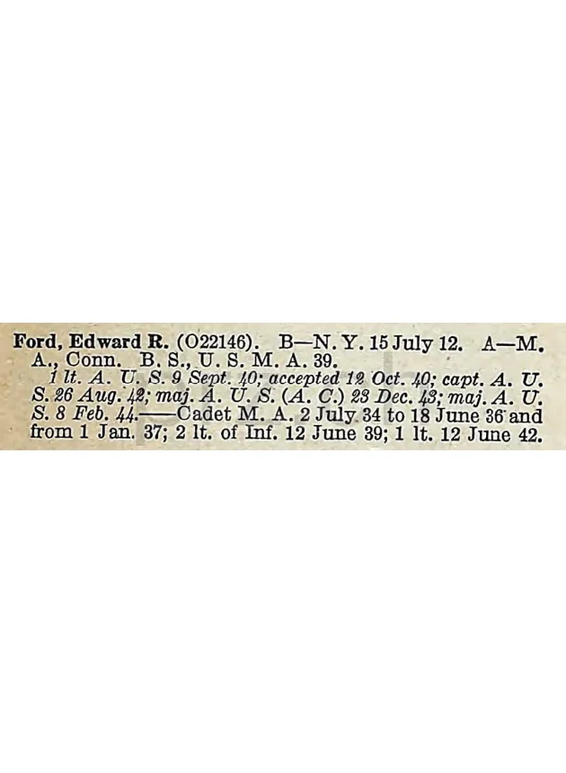 U.S. 15th Army Air Forces – Edward R. Ford, Modell three barrel hinge, round bottom, Jahr 1943 - 45, Ansicht 14