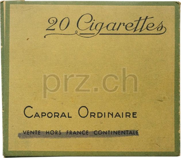 Vorderseite von Gitanes – Vert Caporal Ordinaire, Modell Privé, Jahr 1939, Bild 2