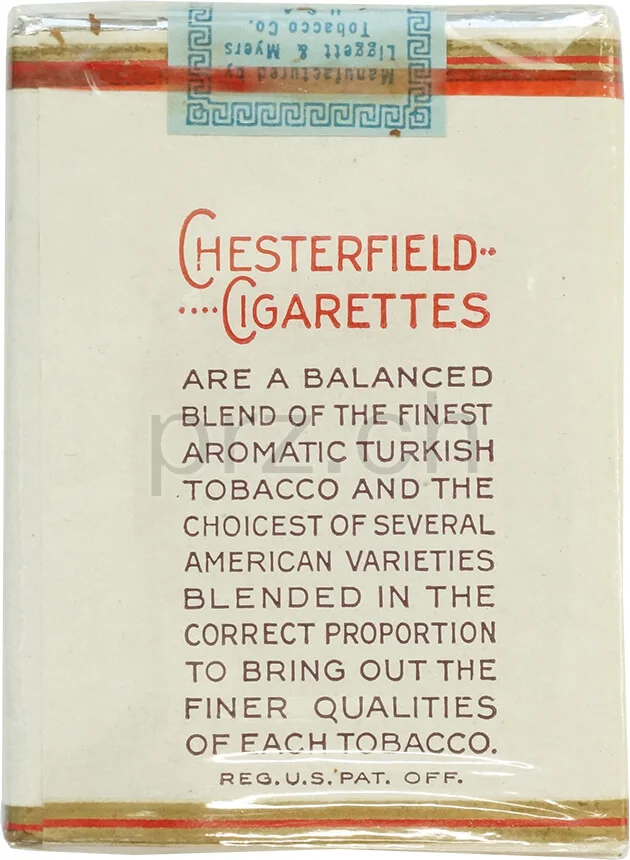 Vorderseite von Chesterfield – 1945 Armed Forces, Modell Armed Forces, Jahr 1945, Bild 2