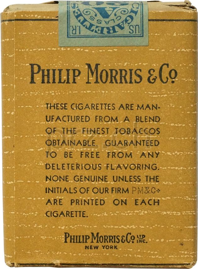 Vorderseite von Philip Morris – 1945 Series 115, Modell Private, Jahr 1945, Bild 2