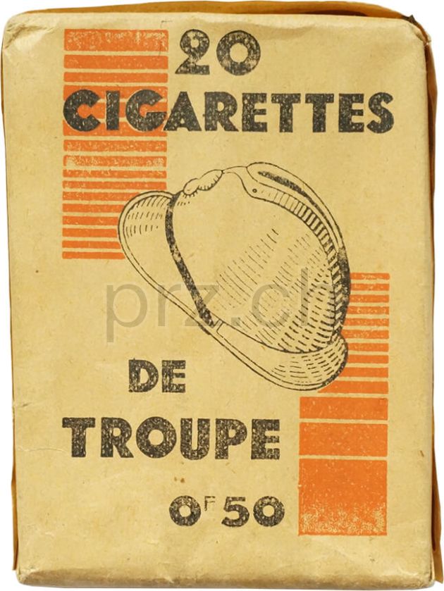 Vorderseite von Cigarettes – Troupe Fabrication, Modell Armée, Jahr 1943 - 45, Bild 2