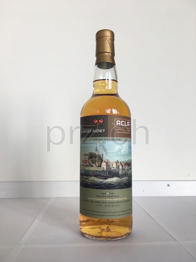 Flasche von Acla Selection & Whisky Agency 26 Whisky-Schiff Zürich 26 Jahre, abgefüllt 2014, Bild 1