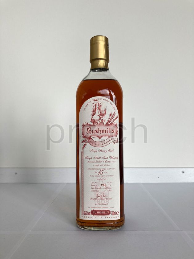 Flasche von Bushmills 15 Jahre, abgefüllt 2000, Bild 3