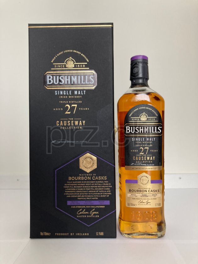 Flasche von Bushmills 27 Jahre, abgefüllt 2021, Bild 1