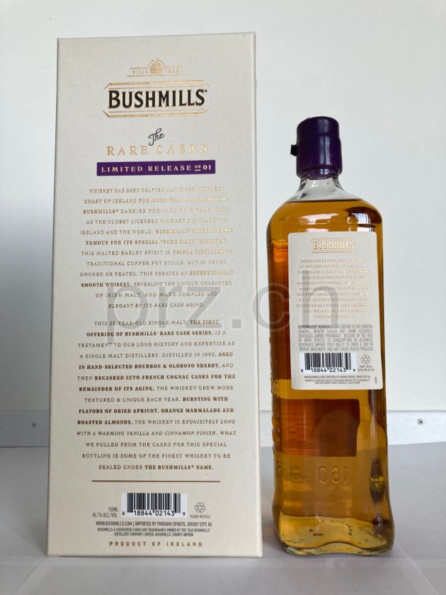 Flasche von Bushmills 28 Jahre, abgefüllt 2020, Bild 2