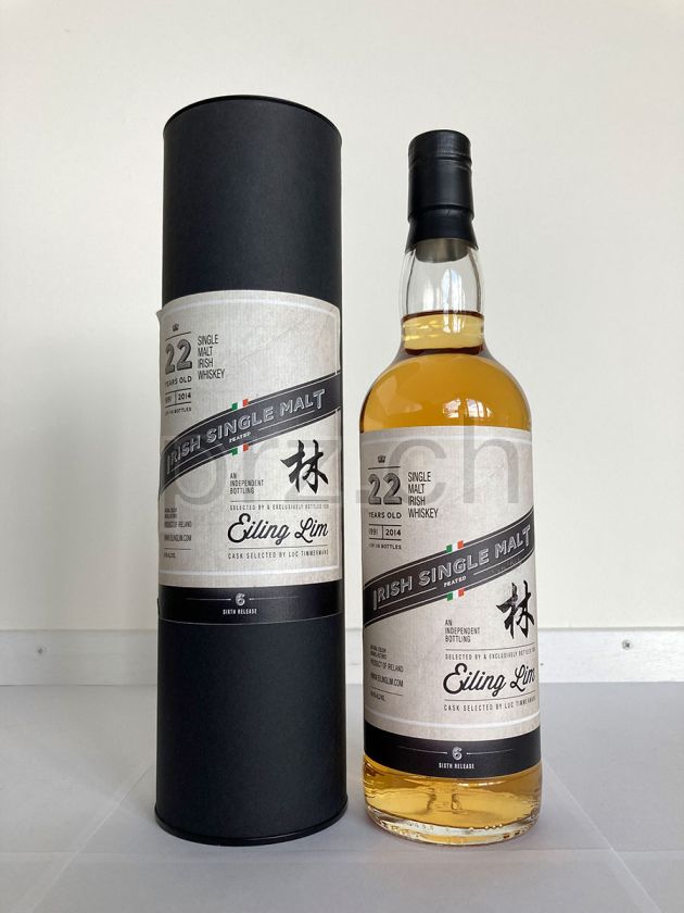 Flasche von Eiling Lim Irish 22 Single Malt 22 Jahre, abgefüllt 2014, Bild 1