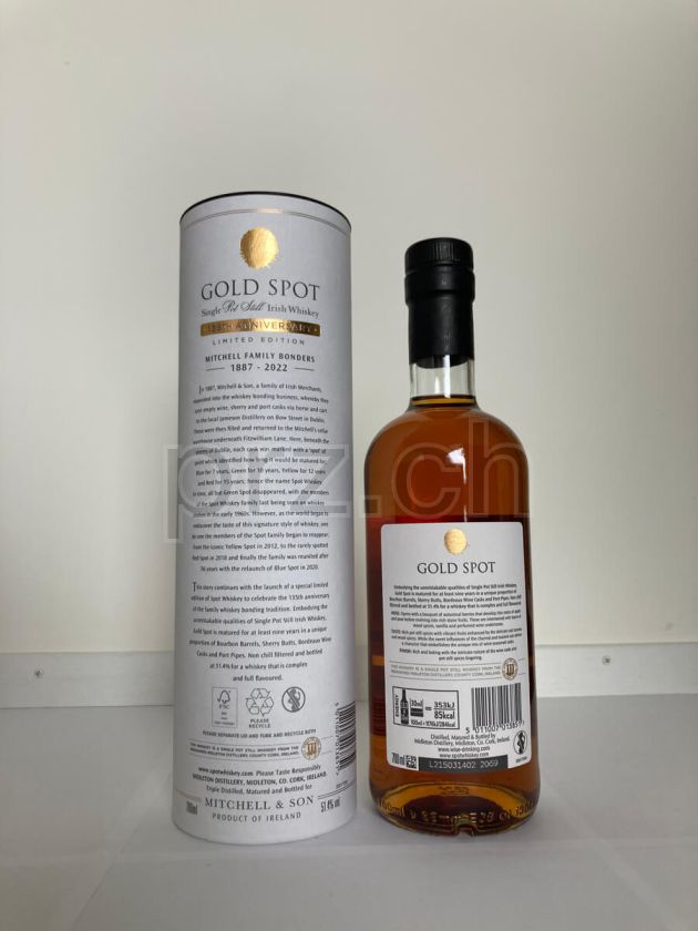 Flasche von Midleton 9 Jahre, abgefüllt 2022, Bild 2