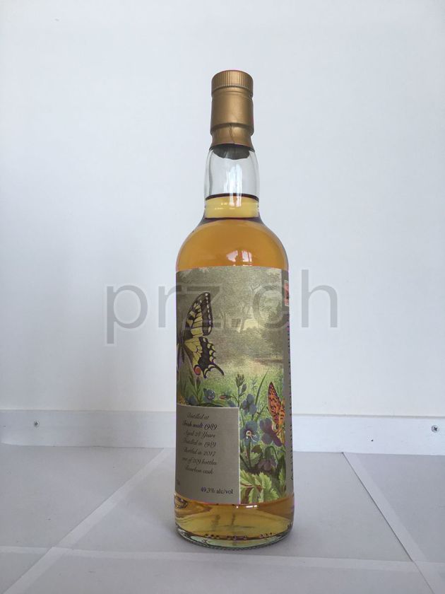 Flasche von Irish Single Malt Alos Butterflies Series 28 Jahre, abgefüllt 2017, Bild 2