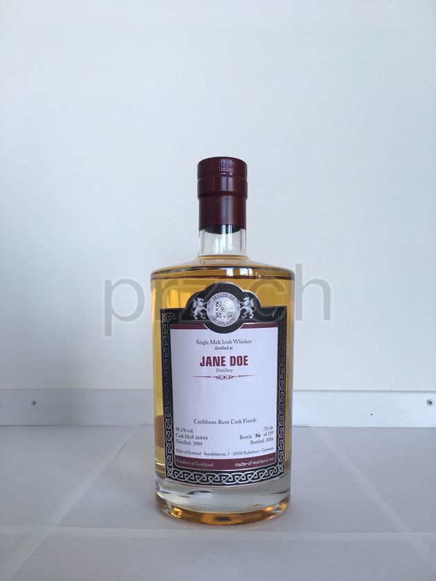 Flasche von Jane Doe 26 Jahre, abgefüllt 2016, Bild 2