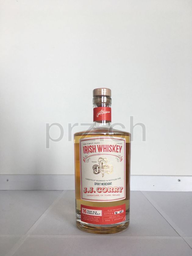 Flasche von J.J. Corry 16 Jahre, abgefüllt 2018, Bild 1