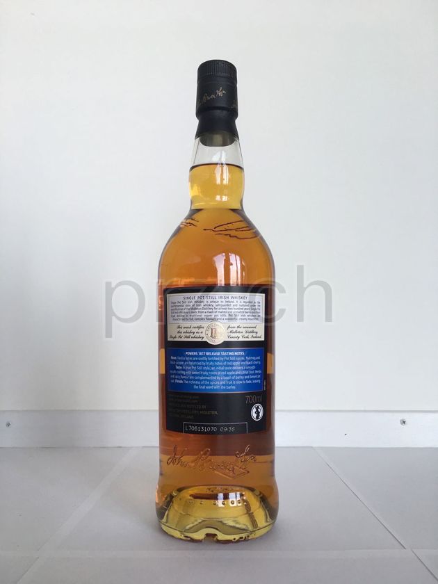 Flasche von John&#039;s Lane (John Power) 10 Jahre, abgefüllt 2016, Bild 4
