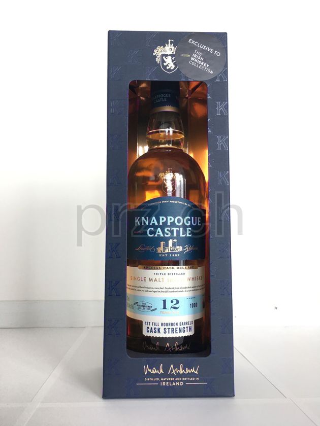 Flasche von Knappogue Castle 12 Bourbon Barrels Cask Strength 12 Jahre, abgefüllt 2019, Bild 1