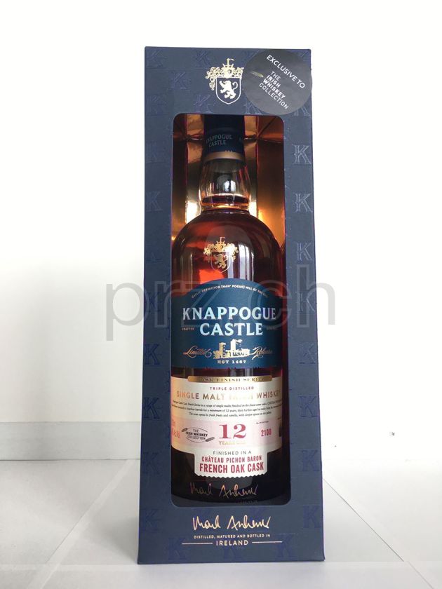 Flasche von Knappogue Castle 12 Chateau Pichon Baron French Oak Cask 12 Jahre, abgefüllt 2019, Bild 1