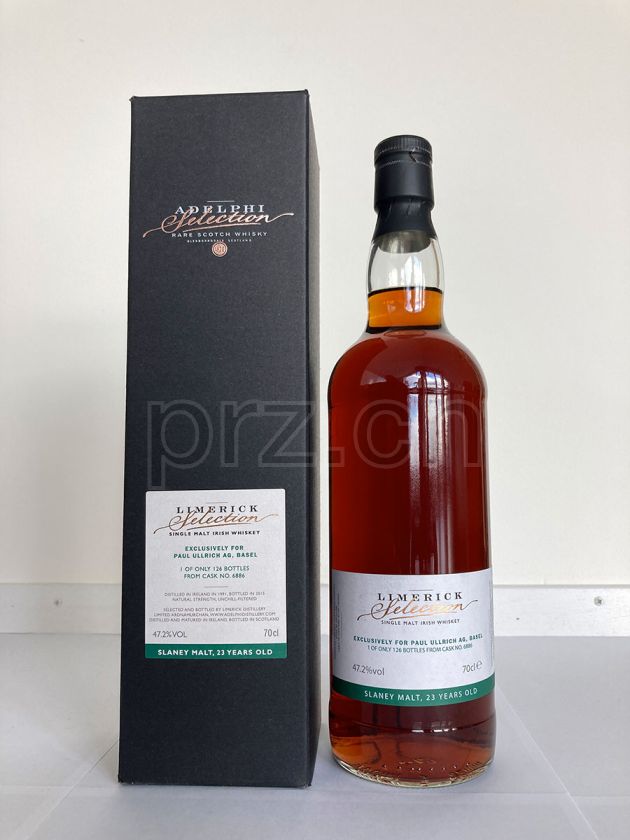 Flasche von Limerick Selection Adelphi 23 C6886 Paul Ulrich AG 23 Jahre, abgefüllt 2015, Bild 1