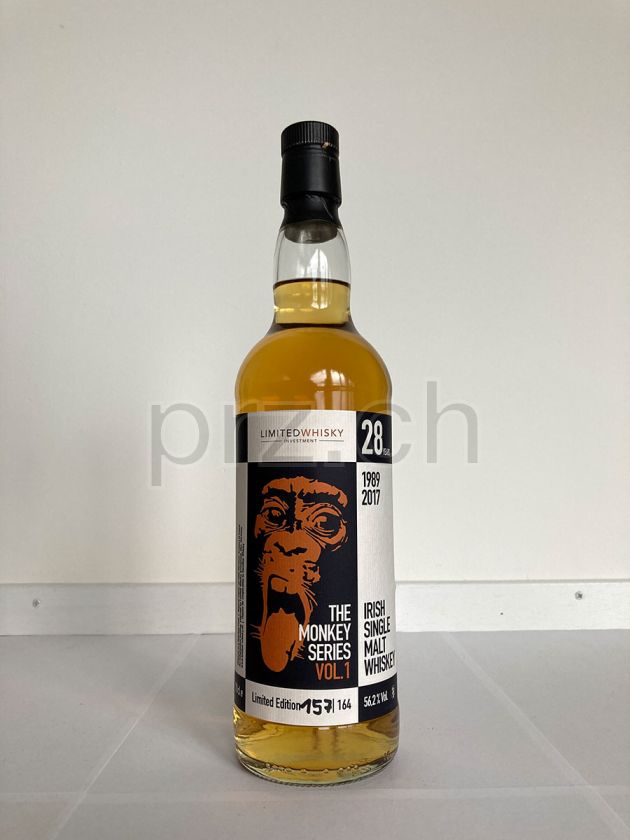 Flasche von Limited Whisky Investment Monkey 28 Jahre, abgefüllt 2017, Bild 2