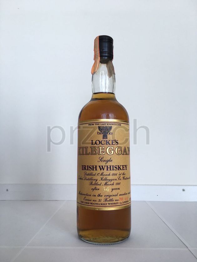 Flasche von Kilbeggan 34 Jahre, abgefüllt 1980, Bild 1
