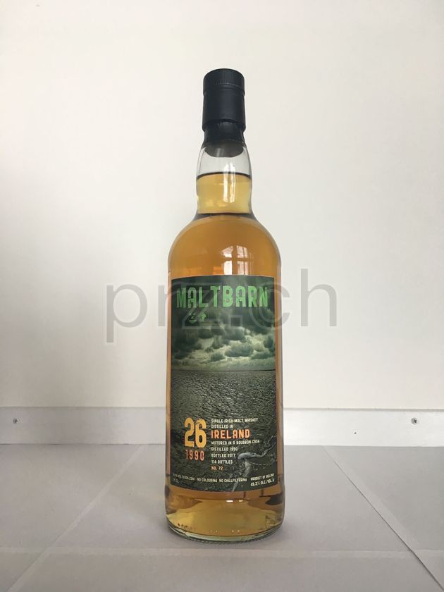 Flasche von Maltbarn No 72 Irish Single Malt 26 Jahre, abgefüllt 2017, Bild 1