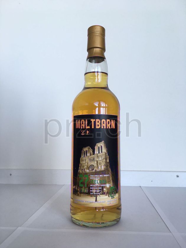 Flasche von Maltbarn No 74 Irish Single Malt 27 Jahre, abgefüllt 2017, Bild 1
