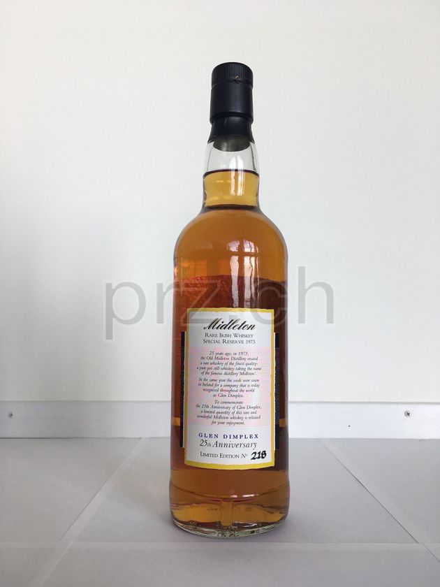 Flasche von Old Midleton 25 Jahre, abgefüllt 1998, Bild 3