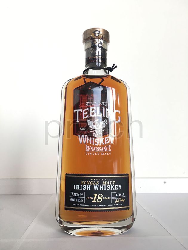 Flasche von The Teeling Whiskey Company 18 Jahre, abgefüllt 2019, Bild 2