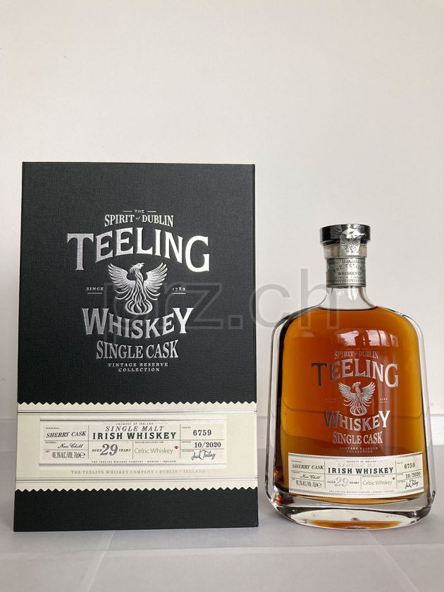 Flasche von The Teeling Whiskey Company 29 Jahre, abgefüllt 2020, Bild 1