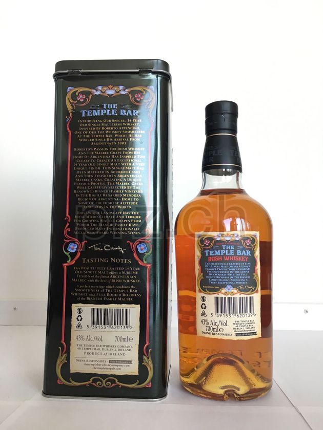 Flasche von Temple Bar 14 Argentinian Malbec Finish Limited Edition 14 Jahre, abgefüllt 2019, Bild 2