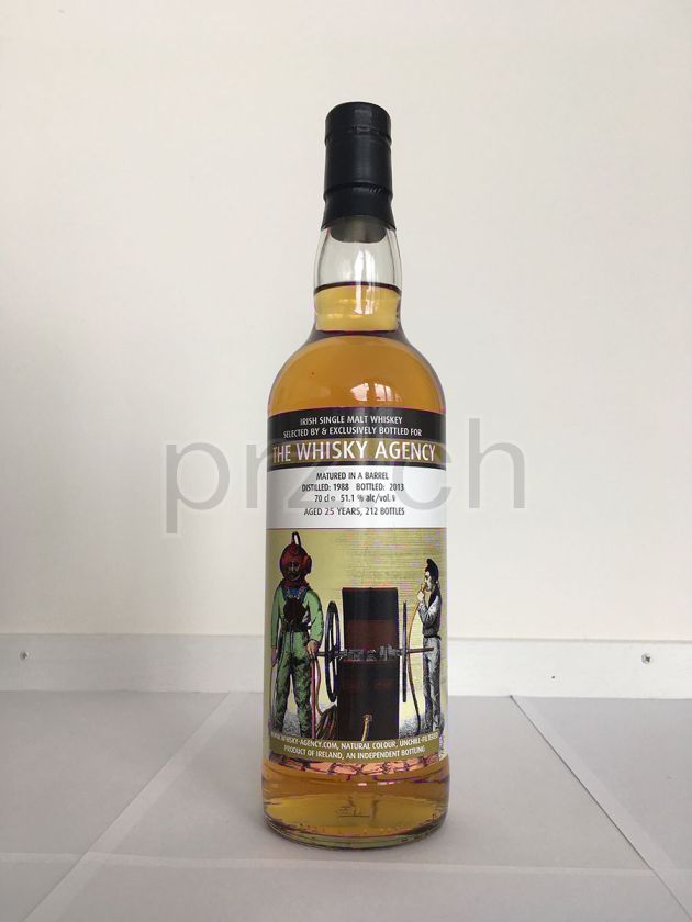 Flasche von The Whisky Agency Old Times Diving 25 Jahre, abgefüllt 2013, Bild 1