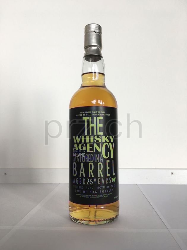 Flasche von The Whisky Agency Bottled Letters 26 Jahre, abgefüllt 2015, Bild 1