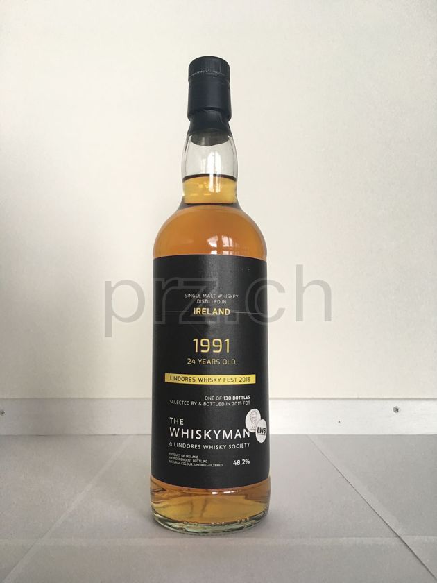 Flasche von The Whiskyman Lindores Whisky Fest 2015 24 Jahre, abgefüllt 2015, Bild 1
