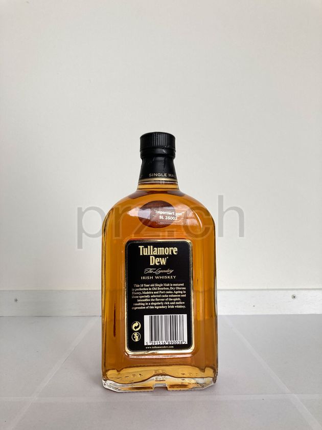 Flasche von Tullamore Dew 10 Jahre, abgefüllt 2012, Bild 3