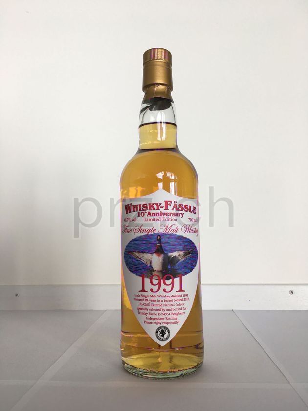Flasche von Whiskey Fässle 10th Anniversary Bottling 24 Jahre, abgefüllt 2015, Bild 1