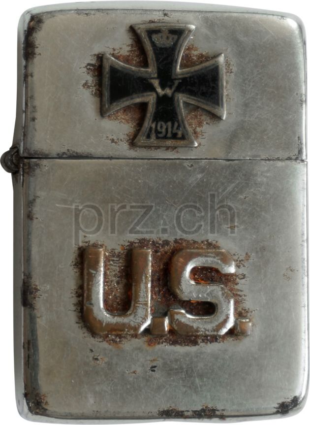 Vorderseite von U.S. Army Coast Artillery Corps, Modell three barrel hinge, round bottom, Jahr 1943 - 45, Bild 1