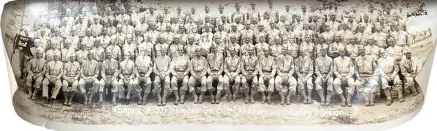 Vorderseite von D-Day Arm Flag – Sgt. Floyd D. Fletcher, 82nd Airborne Division, Modell Airborne «CL», Jahr 1943 - 44, Bild 15