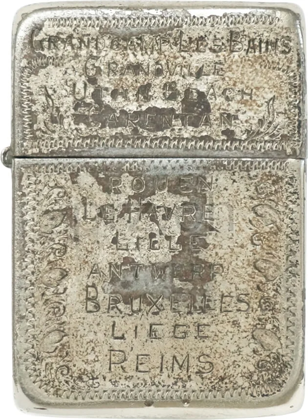 Vorderseite von U.S. 90th Infantry Division – «Tough Ombres», Modell three barrel hinge, round bottom, Jahr 1943 - 45, Bild 2